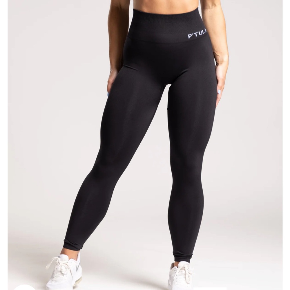 P'TULA Women's Black High-Waisted Leggings
